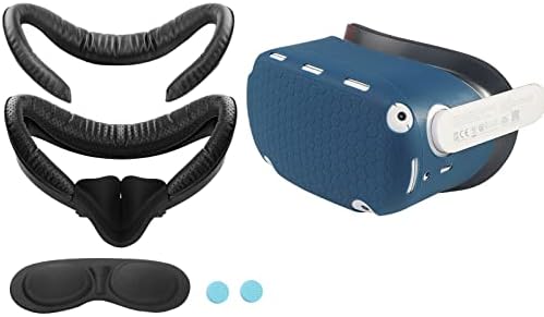 VR Интерфейс за лице и възглавница за лице за Oculus Quest 2, Защита от замъгляване, Тампон за носа със защита от течове, Капак на обектива VR, капак на корпуса VR, Аксесоари VR,