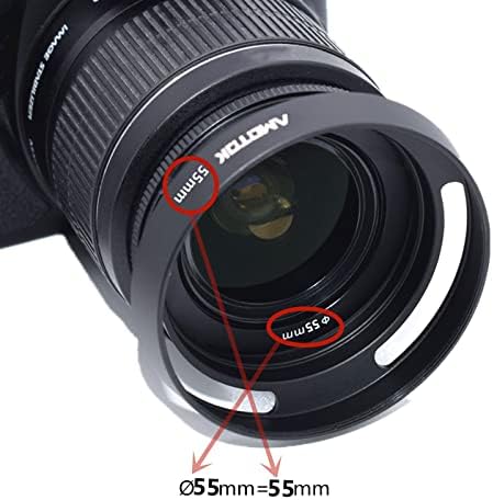 55-сенник за обектив мм обектив на камерата е Съвместима с всички марки лещи Ø55 mm. Пример 100mmf/2.8 Macro, 75-300mmf/4.5-5.6,