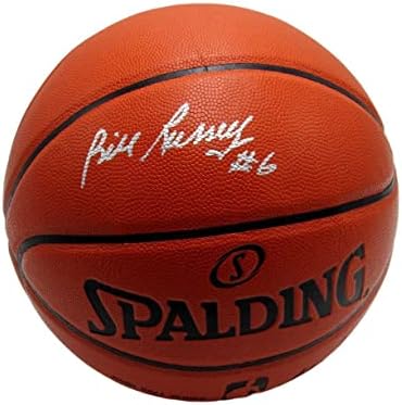 Баскетболен клуб Бостън Селтикс Бил Ръсел Хофа Сполдинг с автограф от JSA - Баскетболни топки с автографи