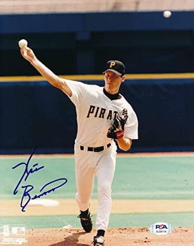 Крис Бенсън Питсбърг Пайрэтс с автограф 8x10 Снимка PSA/ ДНК 164286 - Снимки на MLB с автограф