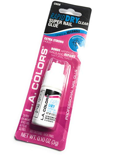(1) Лепило LA Colors Rapid Dry Clear Super лак за повишена здравина (0,10 грама)