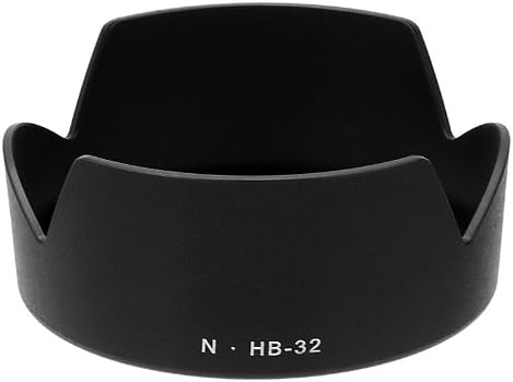 Подмяна на сенници обектив Fotodiox за HB-32, съвместима с обективи на Nikon Nikkor AF-S 18-70 мм, 18-105 мм VR,