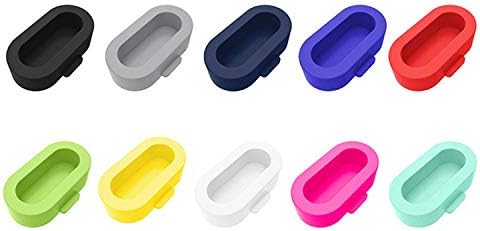 Lemspum Съвместим Прозрачен Защитен калъф от 1 опаковане и 10 опаковки Цветни пылезащитных заглушек за зарядното