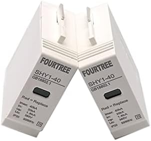 OUTVI SPD Замени Модулни вложки ac 275 от 385 от 420 В замяна на устройства за защита от пренапрежение цип Низковольтный разрядник (Цвят: 1 бр. Модулен 420, размер: 30-60 КА)