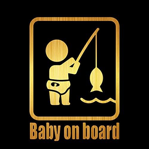 Meitinalife Риболов Етикети с бебе на борда на Деца, на борда Забавни Автомобилни Стикери и Отличителни знаци Baby