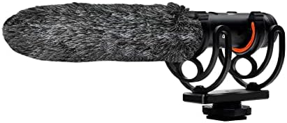 Digital Enhanced Суперкардиоидный микрофон с ЦПУ (стерео/Shotgun) за камера Panasonic с ръчен вятър Dead Cat