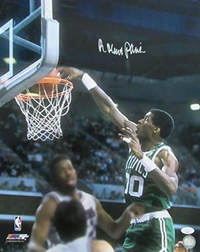 Робърт Пэриш КОПИТО С автограф 16x20 Снимка Бостън Селтикс JSA - Снимки на НБА с автограф