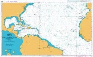 Карта на УХОТО БА 4012: Южна Част от Северната Част на Атлантическия океан