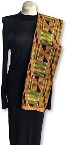 Африканска плат с принтом Кент (6 ярда), Fabric Анкара с африканските принтом Кент за главоболие, чалми, Палантинов