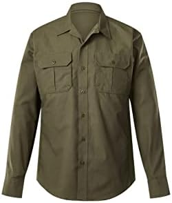 Мъжки тактическа риза Vertx Phantom LT, Дишащи Работни Ризи с дълъг ръкав джобове за по-лесен достъп, от еластична