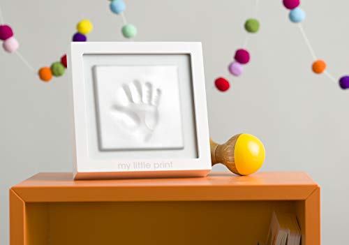 Глинена Рамка На Паметта Pearhead Babyprints, Комплект за Отпечатъци от Ръце на Новороденото, Подарък Нови Родители,