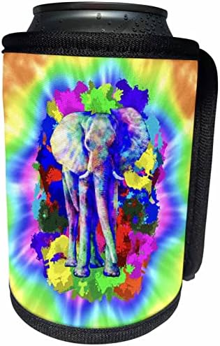 3 Нанесете цветна фигура сафари за слонове на върха на боя за равенство. - Опаковки за бутилки-охладители (cc_351513_1)