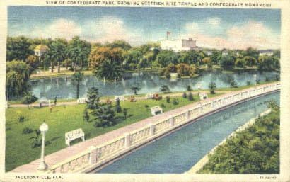 Пощенска Картичка Парк На Конфедерацията, Флорида