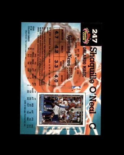 Карта начинаещ Шакила о ' Нийл 1992-93 Стадионный клуб №247 Орландо Меджик - Баскетболни карта начинаещ