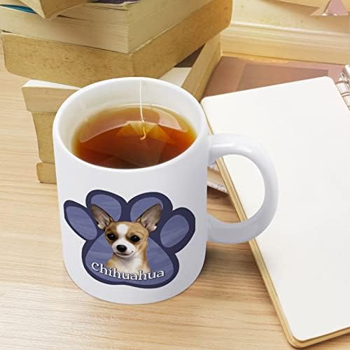 Чаша с Принтом Лапите на Кучето си Чихуахуа, Кафе в Чаша, Керамична Чаша за Чай, Забавен Подарък с Логото за Офис,