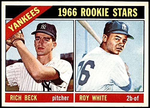1966 Topps 234 Начинаещи Янкис Рой Уайт /Рич Бек на Ню Йорк Янкис (Бейзболна картичка), БИВШ Янкис