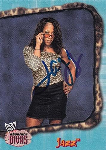 Карта начинаещ Jazz с автограф от 2002 Fleer WWE Absolute Divas 10 с Автограф RC ECW NWA - Баскетболни карта начинаещ