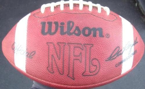 Легендата на футбола Ед Grange подписа Истинска игра на Футбол NFL PSA/DNA auto RARE - Футболни топки С Автографи