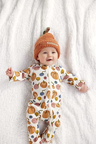 Комплект от детска шапка и чорапи Mud Pie от шенилна с тиква, Унисекс, 0-12 месеца