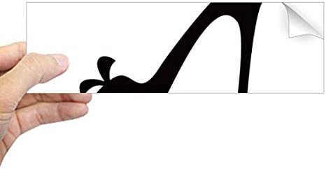 DIYthinker Черни Обувки На Висок Ток, Цветен Силует Модел Правоъгълник Броня Стикери Тетрадка На Стикер На Прозореца