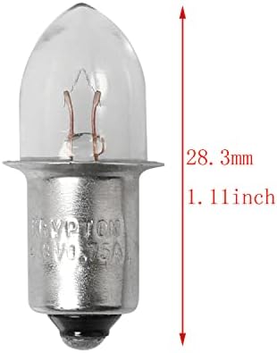 Led Крушка DGBRSM 5pcs 4D 4,8 V 0.75 A Байонетная База Криптоновая работа на смени Крушка за Фенерче Замяна Лампа
