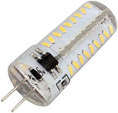 X-DREE AC 220V 5W G4 3014SMD led царевичен крушка 72-led силиконова лампа с регулируема яркост на Топло бял цвят