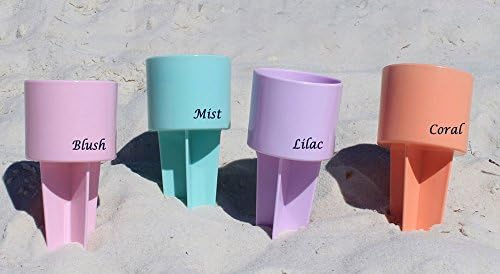 Набор от SPIKER от Четири Пясъчен Подстаканников за плажни напитки - Нови Пастелни цветове