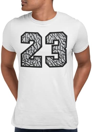 Тениска в тон мъжка тениска с графичен принтом ретро Йордания 23 Elephant, Тениска с Графичен принтом 23 Слон в