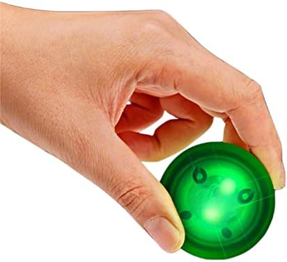 Плажна топка с активирането на удара blinkee LED зелен цвят | За практикуване на гандболом и ракетболом | 1.5 инча
