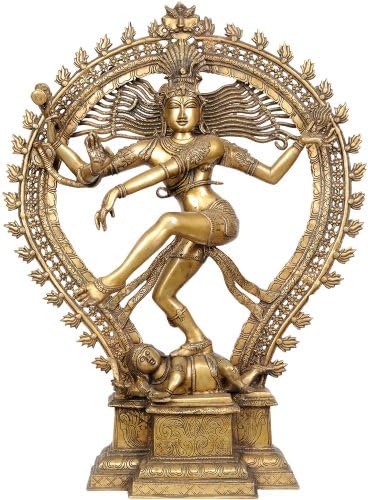 Анандатандава на Господ Шива - Скулптура от месинг