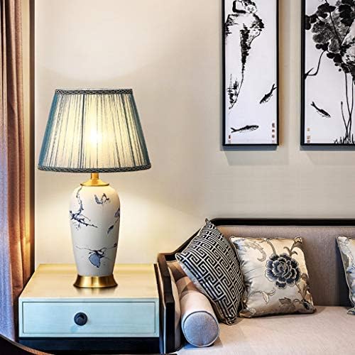 LLLY Нова китайската Керамична Настолна лампа, малка странична Масичка за Спалня, Диван за Хол, Холна Масичка, висококачествен