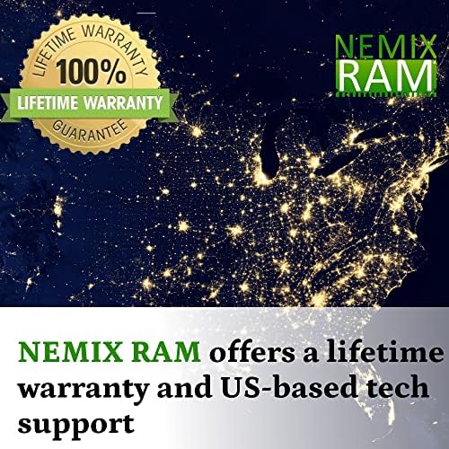 Актуализация регистрирана сървър памет NEMIX RAM, 256GB (8X32GB) DDR4-3200 PC4-25600 ECC RDIMM за сървър Dell, EMC