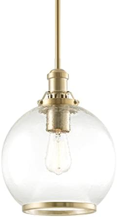 Висящи тела Elena Home Jolie 14 1-Light за промишлени фермерска къща + Стъклена Лампа с Кованым топка, Регулируема