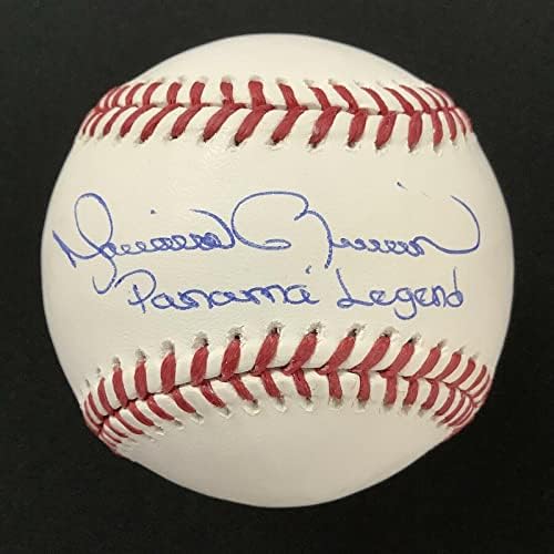 Мариано Ривера е подписал бейзболни топки NYY Leyenda Auto Panama Legend Insc HOF PSA/ Бейзболни Топки С ДНК-Автограф