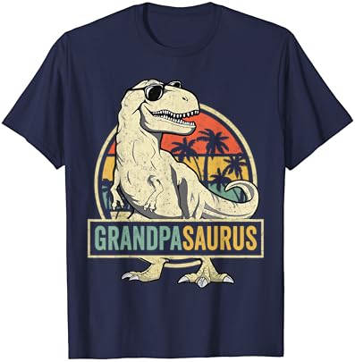 Тениска за семейството Grandpasaurus T Rex с динозавром Grandpa Saurus