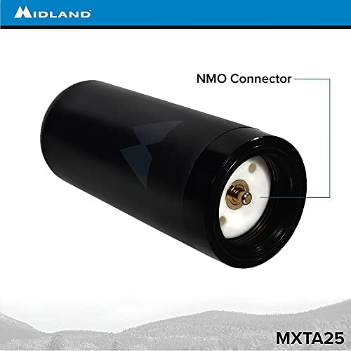 Призрачная антена Midland – MXTA25 с коефициент на усилване 3 DB – Височина 3,5 инча и диаметър на основата 1,5