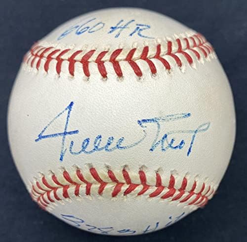 Уили Мейс 660 HR 3283, Попадащи В Бейзбола С Автограф Steiner Sports JSA LOA - Бейзболни топки с автографи