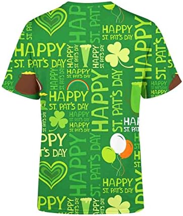 Мъжки тениски WOCACHI на Деня на Св. Патрик, по-мръсни, с къс ръкав, Зелени Тениски с графичен дизайн, Потници,