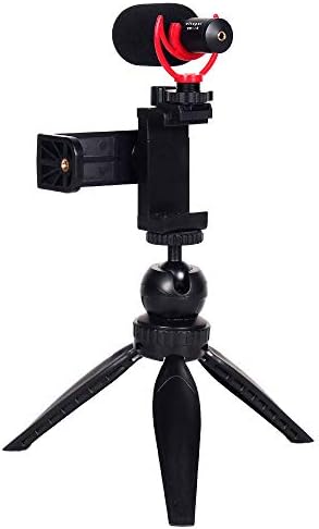 Vitopal VM-i2 Универсален комплект видеомикрофона за смартфони, огледално-рефлексен фотоапарат, видеоблогинга, запис