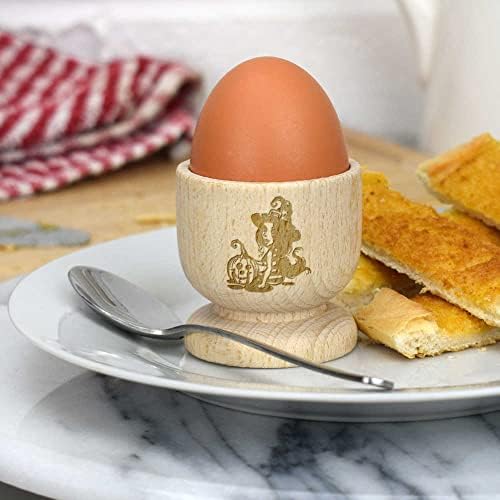 Дървена чаша за яйца Azeeda Прекрасна вещица (EC00022098)