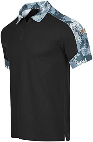 Тактически Ризи ZITY за Мъже, Военни Риза за Голф с Къс Ръкав и Яки, Армията Тениска