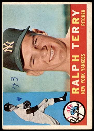 1960 Topps 96 Ралф Тери Ню Йорк Янкис (Бейзболна картичка) СПРАВЕДЛИВИ Янкис