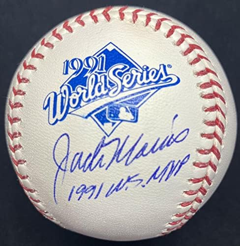 Джак Морис 91-та MVP WS Подписа Договор с PSA World Series 1991 серии - Бейзболни топки с автографи