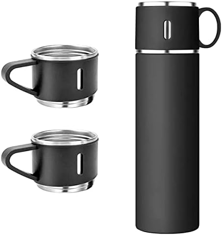 Вакуумна колба от неръждаема стомана Wozz Buy и Набор от колби 3 Стоманени чаши с комбиниран размер колба от 500
