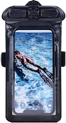 Калъф за телефон Vaxson Черно, Съвместим с водоустойчив калъф ZTE Z557BL Dry Bag [Без защитно фолио за екрана]