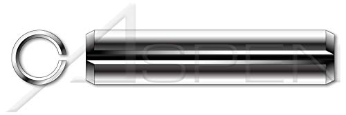 (2000 бр.) M1 X 4 мм, ISO 8752, Метричен, Извити Щифтове с прорези, Сверхпрочный, Неръждаема стомана AISI 301