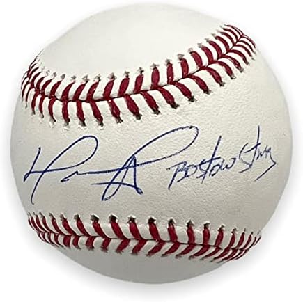 Дейвид Ортиз подписа бейзболни топки OMLB с автограф и надпис Бостън Силна JSA - Бейзболни топки с автографи