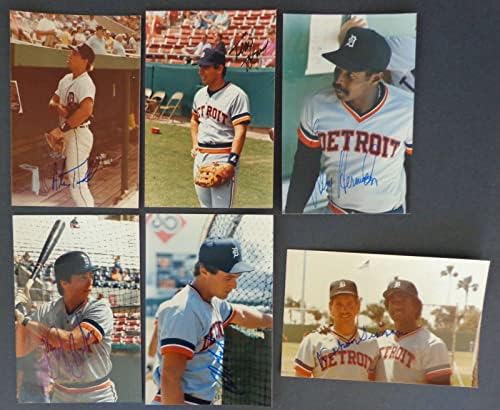Много (6) Снимки с размери 4x6 с автографи на Детройт Тайгърс 177116 - Снимки на MLB с автограф