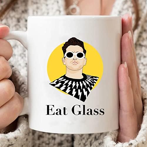 Реколта Кафеена Чаша Eat Glass, Чаша за Чай от Абсурдно филма от телевизионния Сериал Шит'Скрик, Подарък на Феновете