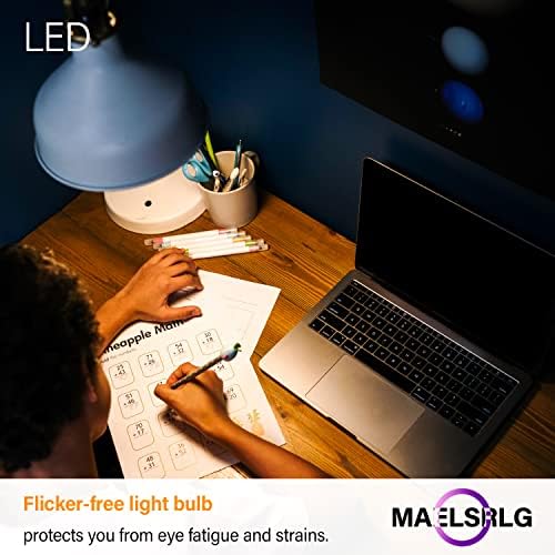 Led лампа Maelsrlg R14, Мини-Отразяващи Прожекторные лампа, еквивалент на 40 Вата, 2700 До Мек бял цвят, Без трептене,